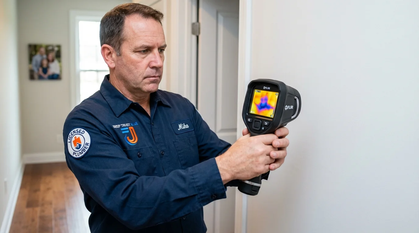 Thermal imaging leak detection by Johns Plumbing LLC in Jonesboro